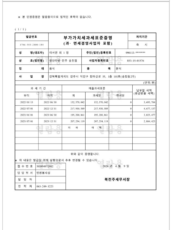 전북 전주덕진구 송천동2가 청년다방 송천점 양도양수 월세 매물번호 10486 사진 7